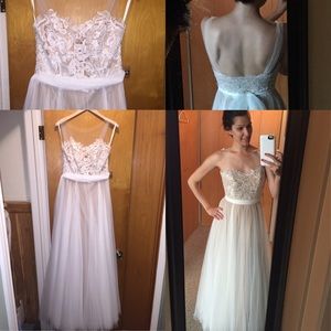 BHDLN Lace and tulle wedding dress